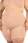 Curvy Anti Chafing High Rise Long Cotton Rich Shorts