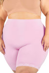 Curvy Anti Chafing High Rise Long Cotton Rich Shorts