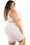 Plus Size Anti Chafing High Rise Long Cotton Rich Shorts - 3 Pack