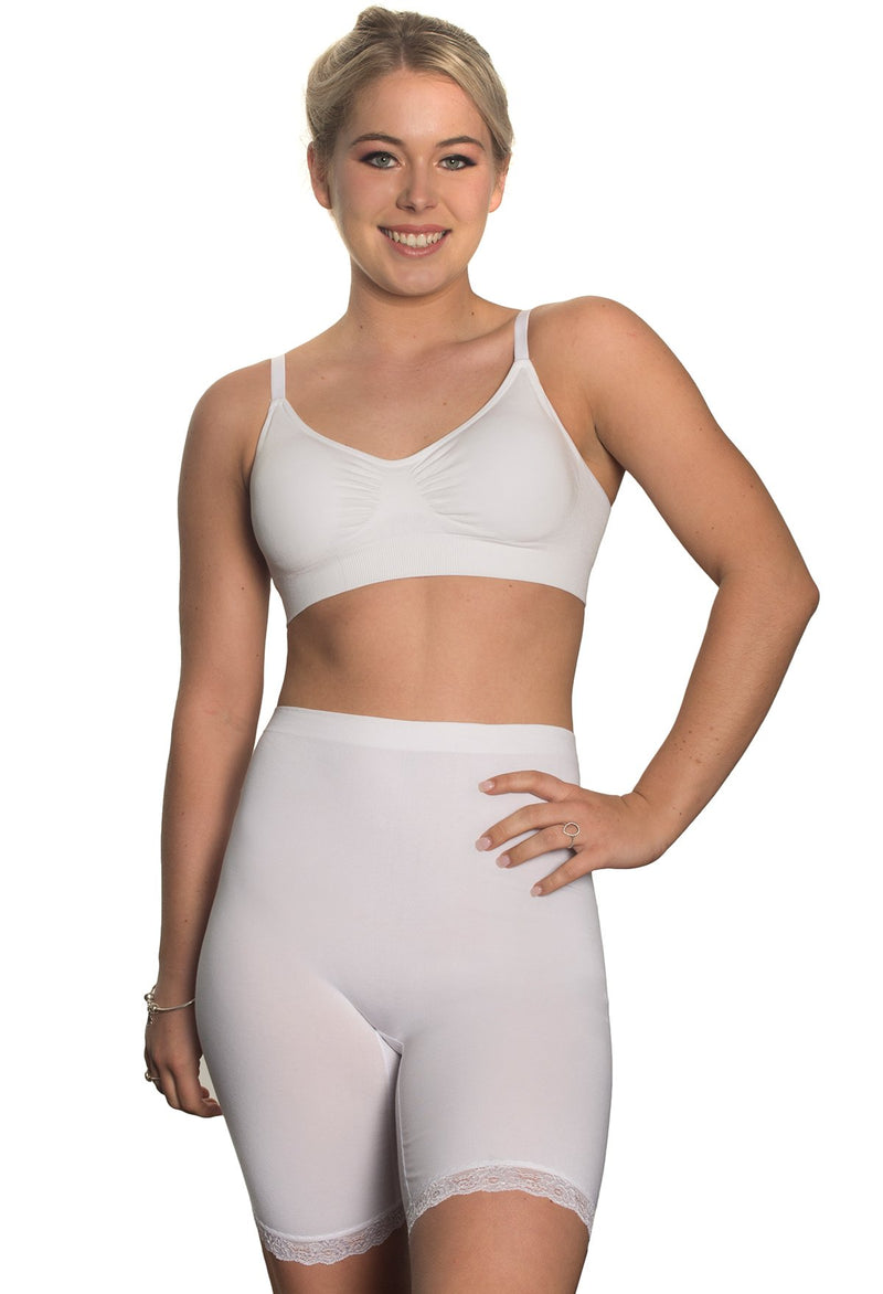 Anti Chafing High Rise Long Cotton Rich Shorts - 3 Pack