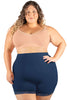 Curvy Anti Chafing High Rise Petite Cotton Shorts - 3 Pack