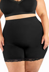 Plus Size Anti Chafing High Rise Petite Cotton Rich Shorts