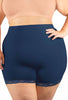 Plus Size Anti Chafing High Rise Petite Cotton Shorts