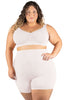 Plus Size Anti Chafing High Rise Petite Cotton Shorts - 3 Pack