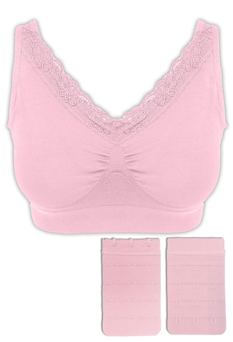 Venus Lace Wire Free Pregnancy Bra + Band Extender Set