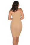 Strapless Knee Length Slip Dress