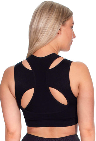 Sports bra - Long Line with a Mesh Racer Back