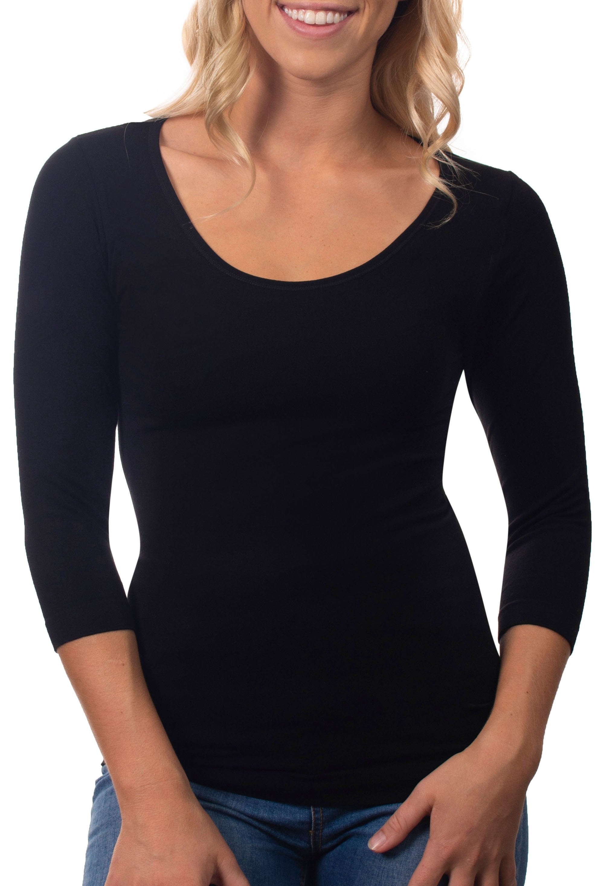 Bamboo 3/4 Sleeve Top – B Free Australia