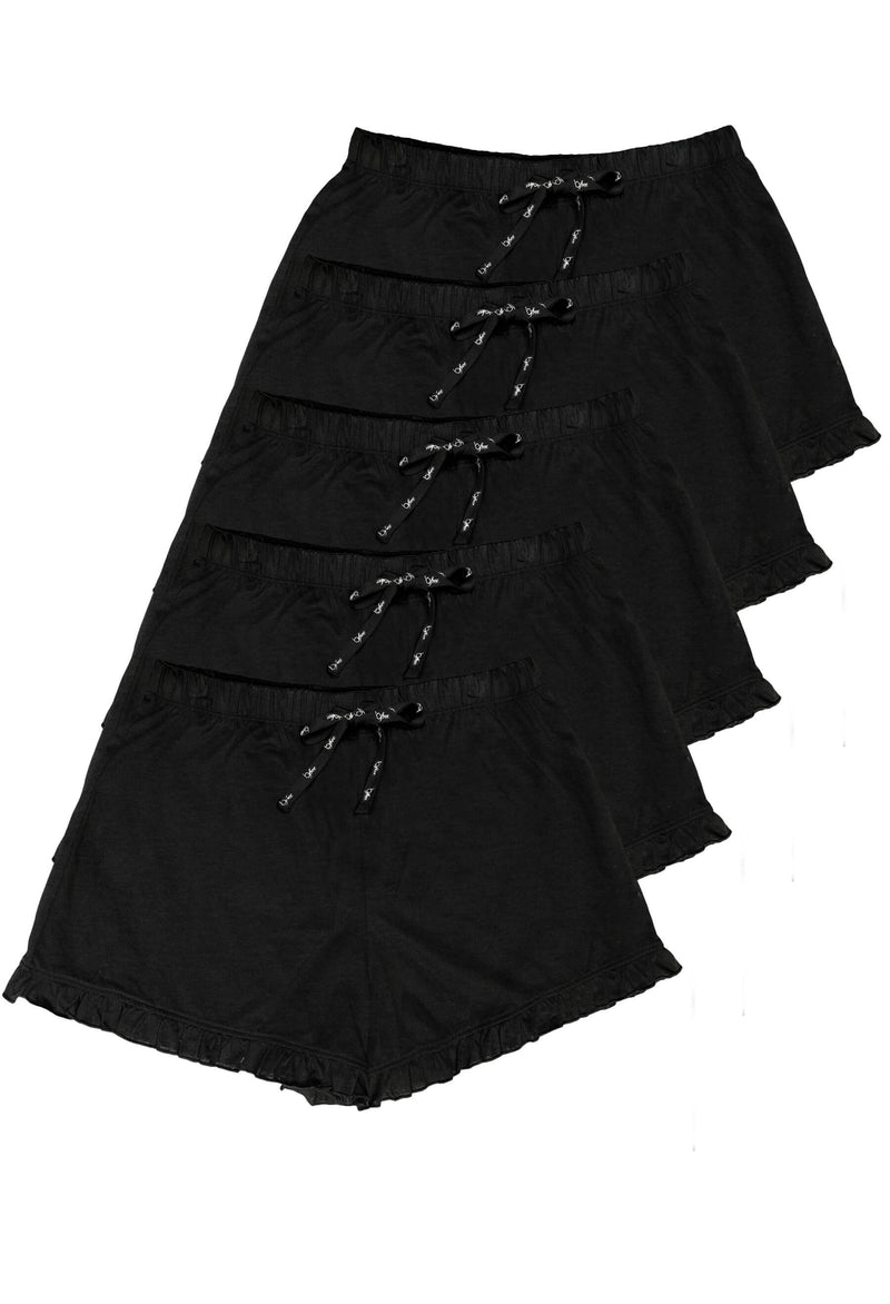 100% Cotton Frill Shorts - 5 Pack