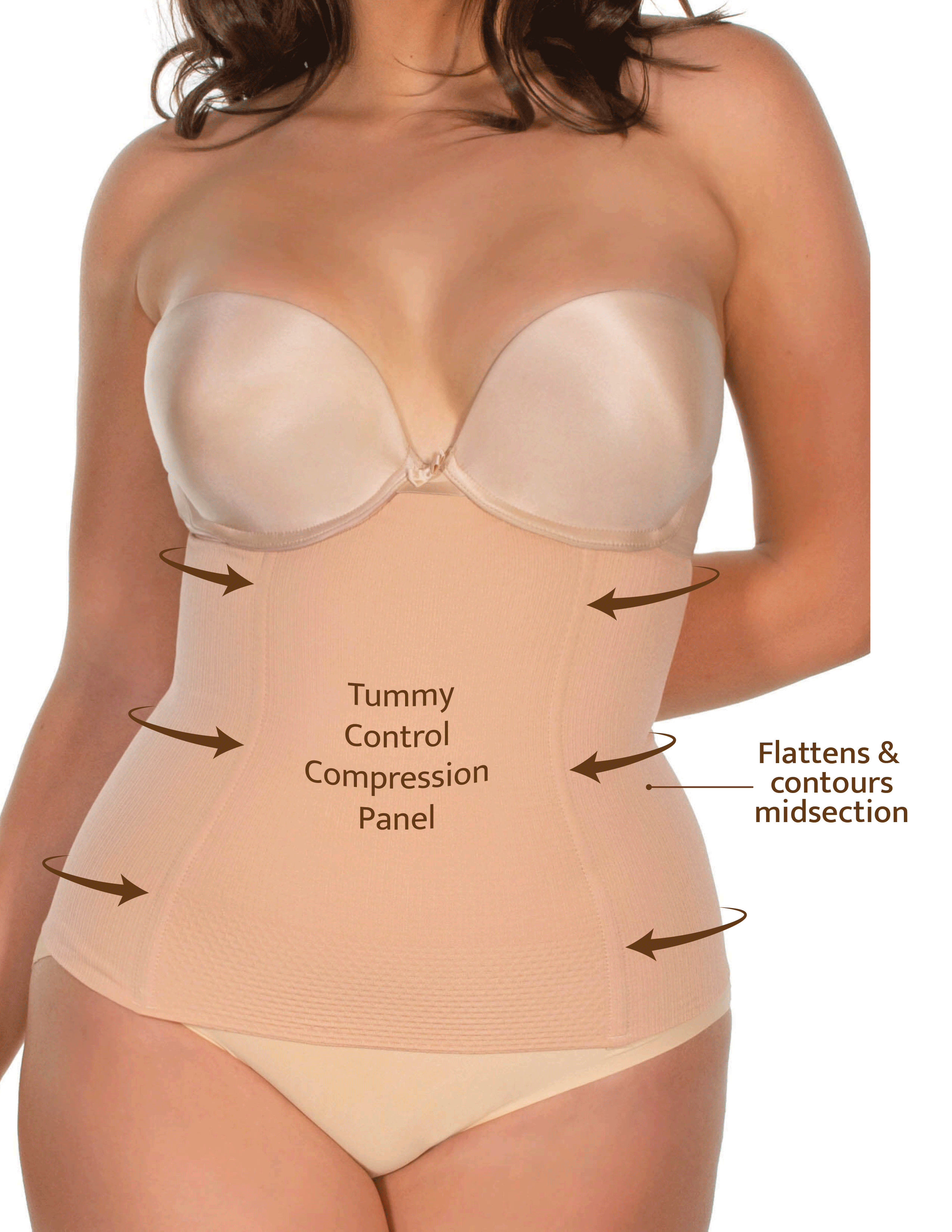 Compression top belly band