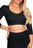 Front Closure Arm Slimming Compression 3/4 Sleeve Top