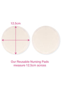 Eco-Friendly Reusable Nursing Pads - 6 Pairs