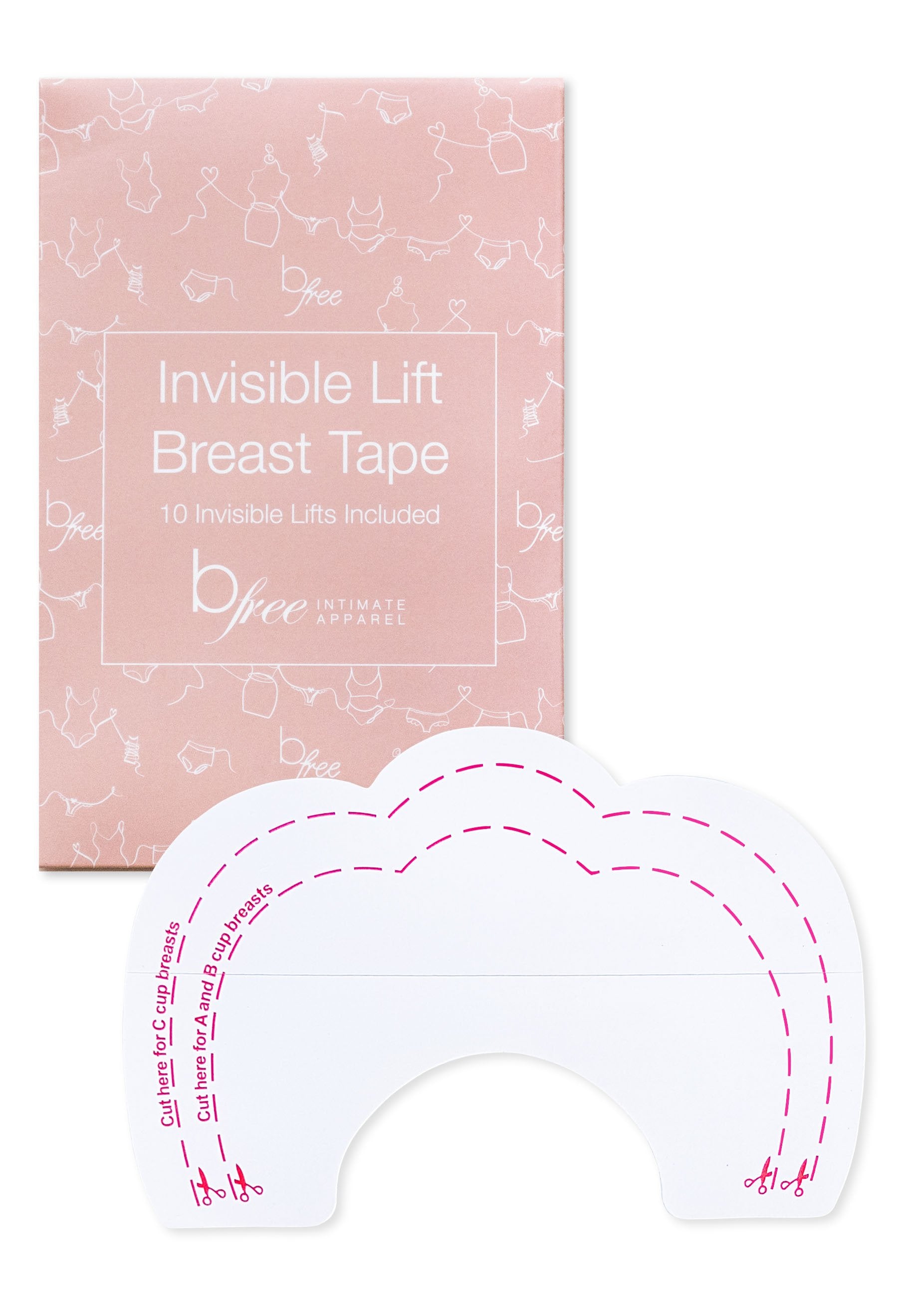 Clear Breast Lift Tapes - 10 Lifts