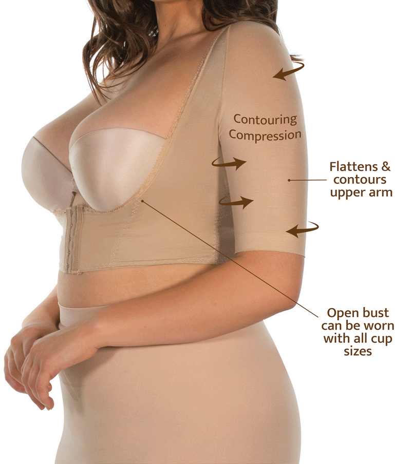 Open Bust Upper Arm and Back Shaper