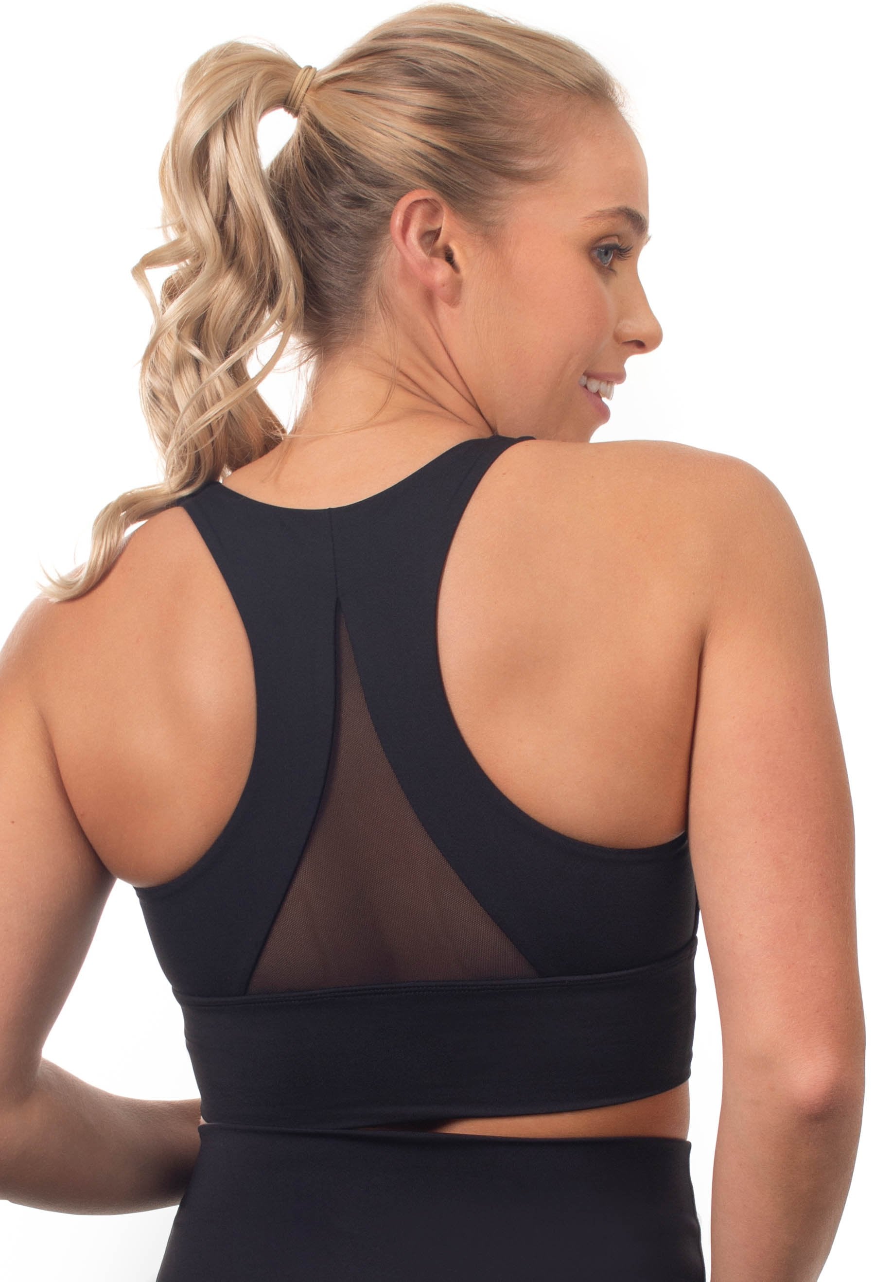 Women Light Support Seamless Sport Bra Wireless Yoga Bralette Top(28 Till  34) Pack of 1 Black Color