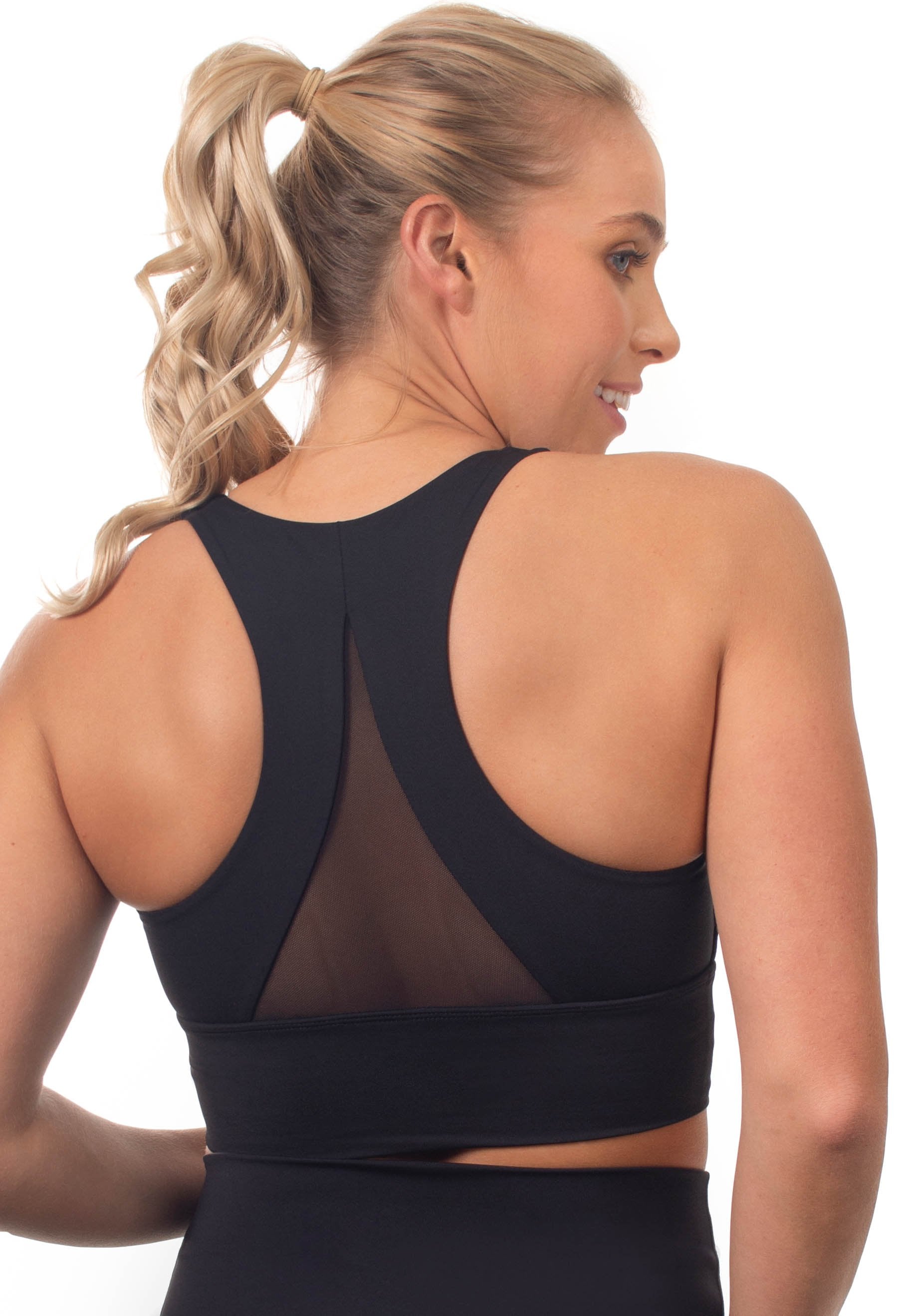 Mesh Paneled Wireless Bra