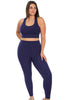 Plus Size High Waisted Sleek Gym Leggings (Lint & Pet Hair Resistant)