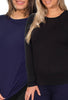 Bamboo Long Sleeve Relaxed Fit Tee - 2 Pack