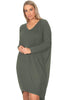 Bamboo Long Sleeve Tunic Dress - 2 Pack