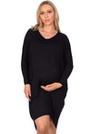 Maternity Bamboo Long Sleeve Tunic Dress