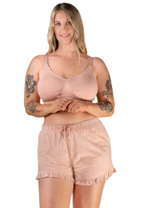 100% Cotton Tank Tops and 100% Cotton Frill Shorts Set