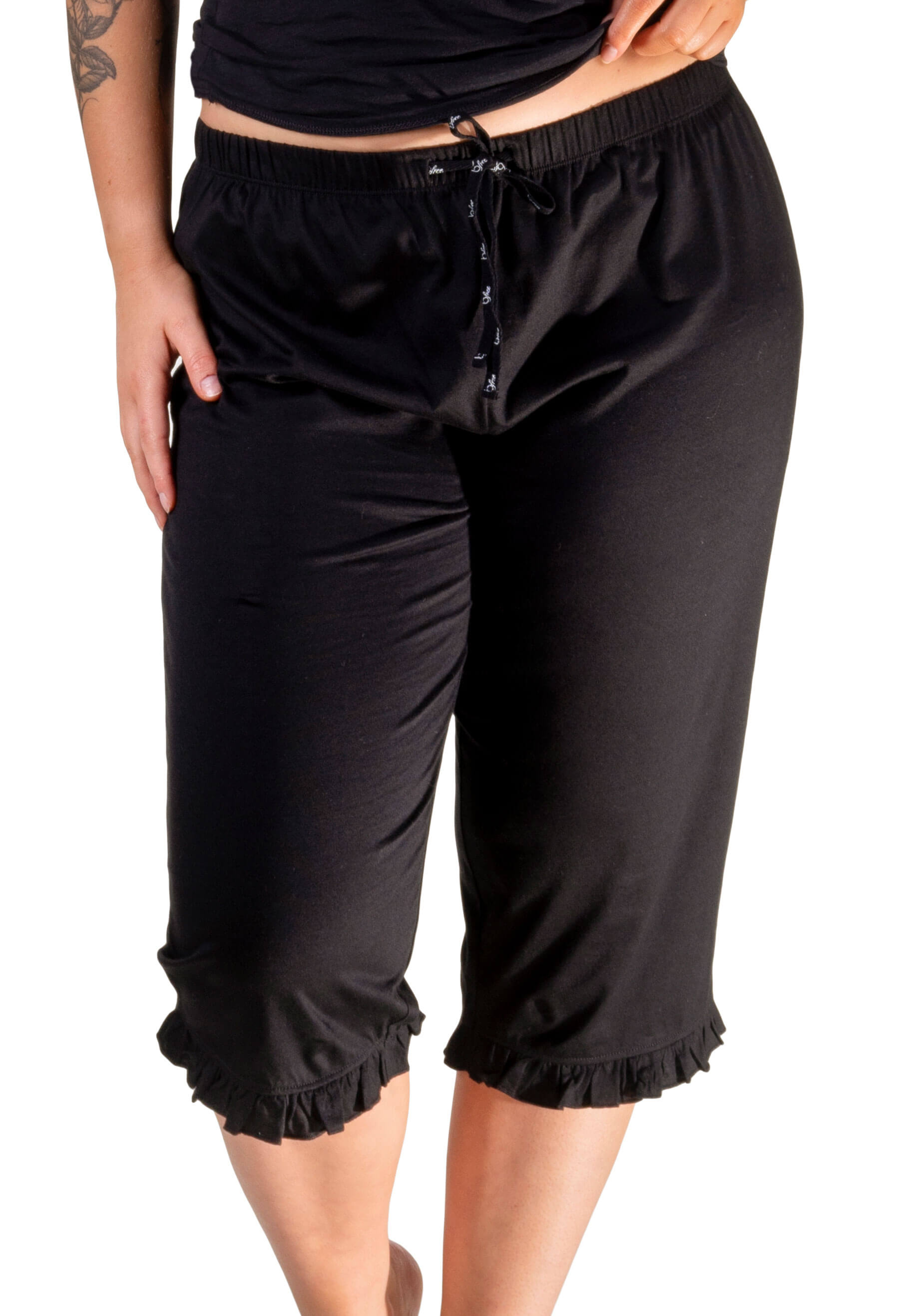 100% BCI Cotton Anti Chafing Frill 3/4 Pants