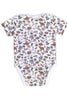 Short Sleeve Baby Bodysuit - 100% Organic Cotton - Native Aussie Animals