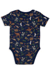 100% Organic Cotton Short Sleeve Baby Bodysuit