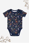 100% Organic Cotton Short Sleeve Baby Bodysuit