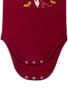 100% Organic Cotton Short Sleeve Baby Bodysuit - Red Cockatoo