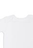 100% Organic Cotton Short Sleeve Baby Bodysuit - Classic White