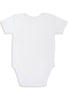 100% Organic Cotton Short Sleeve Baby Bodysuit - White Koala