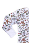 4 Pack 100% Organic Cotton 2-Way Zip Baby Sleepsuit with Foldable Mitts