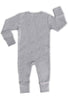 100% Organic Cotton 2-Way Zip Baby Sleepsuit with Foldable Mitts