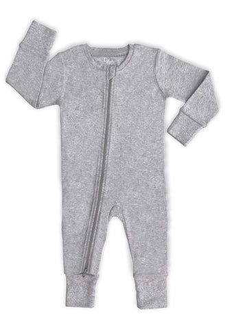 Baby Grow Suit 2-Way Zip With Foldover Mitts - 100% Organic Cotton