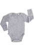 Long Sleeve Baby Bodysuit - 100% Organic Cotton - 6 Pack