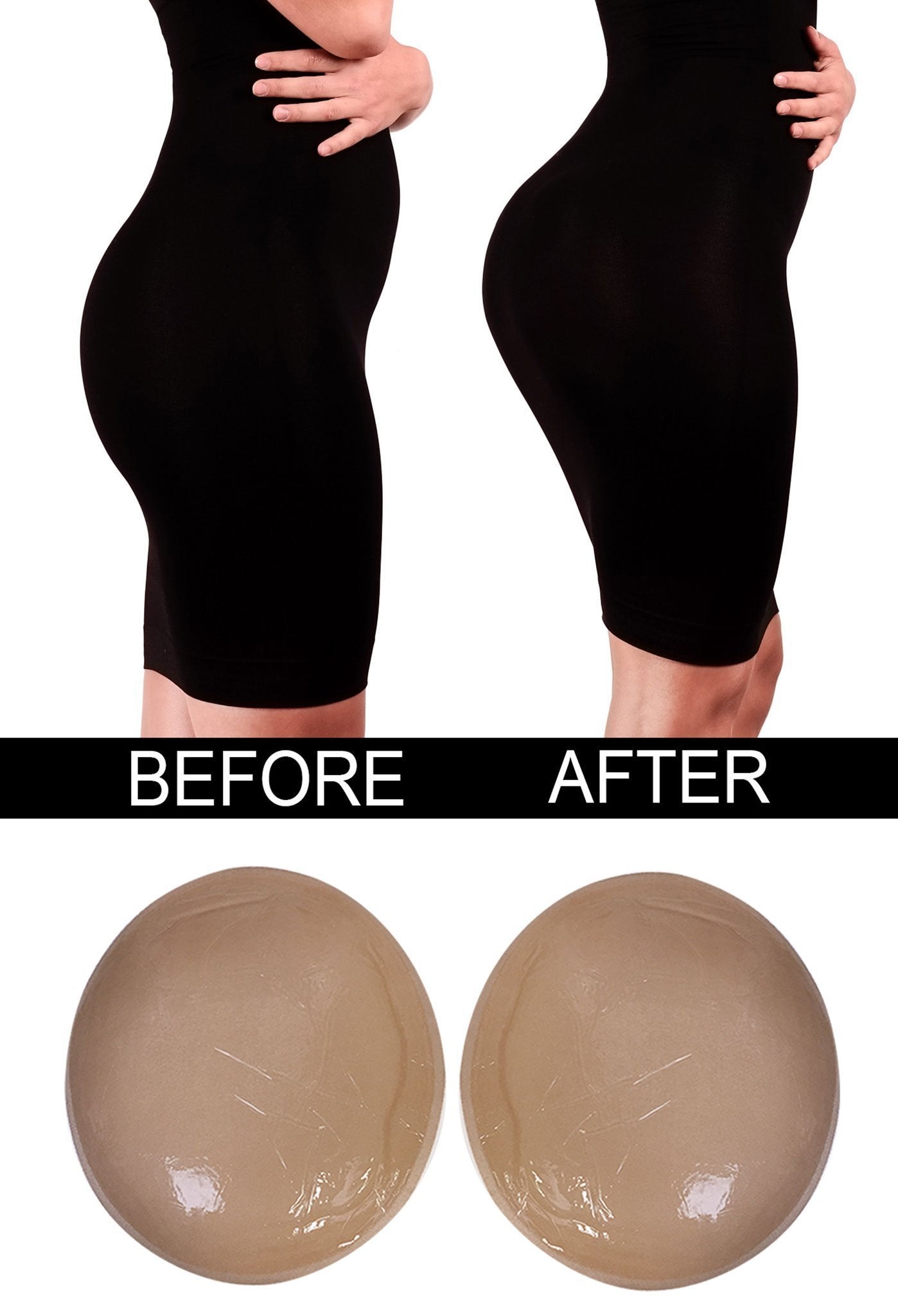 Stick On Hip Boosters + Booty Pads - 2 Pairs