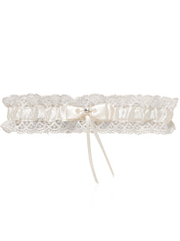 Bridal Garter Vintage Lace - Ivory