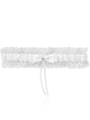 Bridal Garter Vintage Lace - Snow