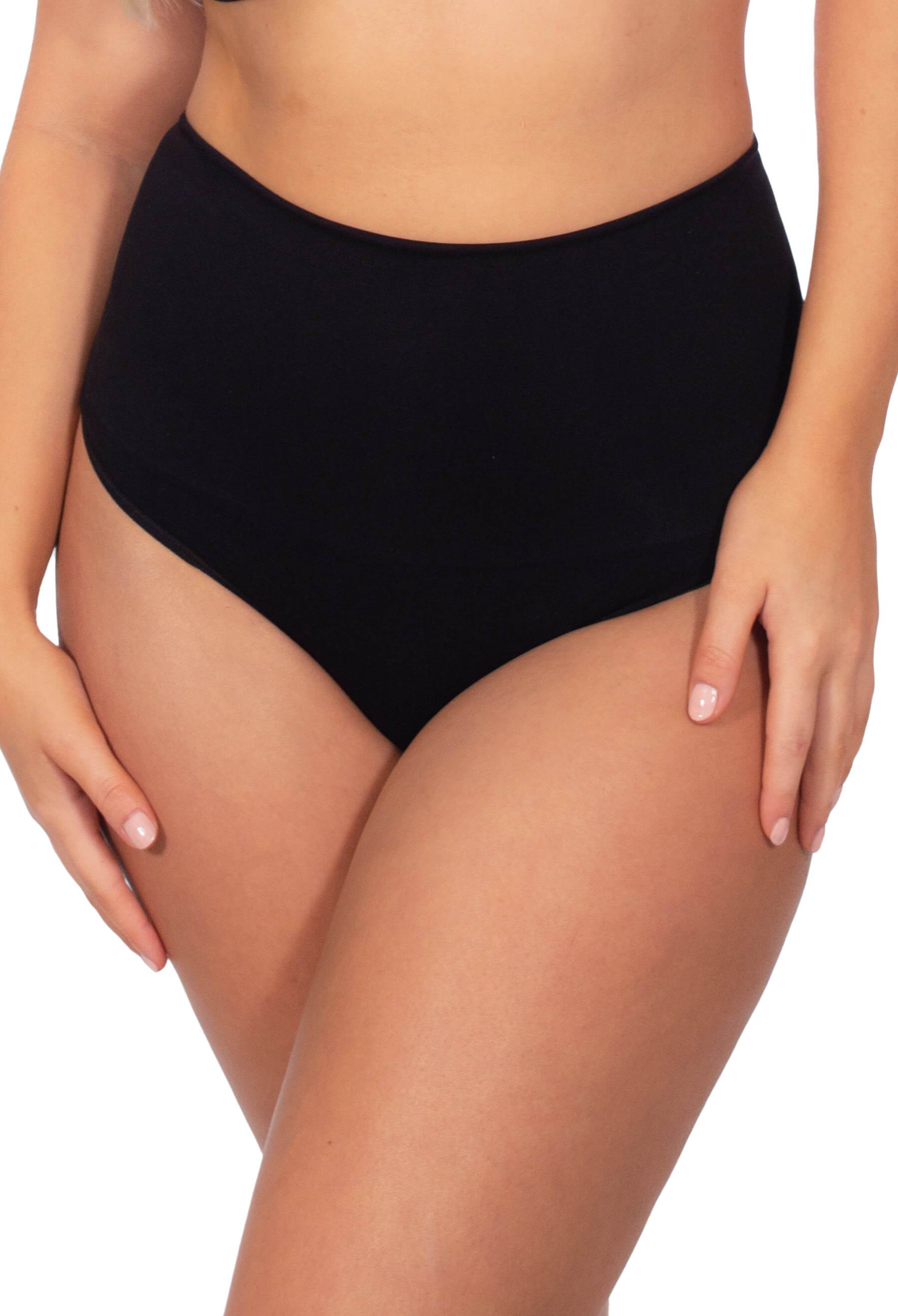 Shop White Label Stomach Control And Hip Shaping Underwear - Black Online