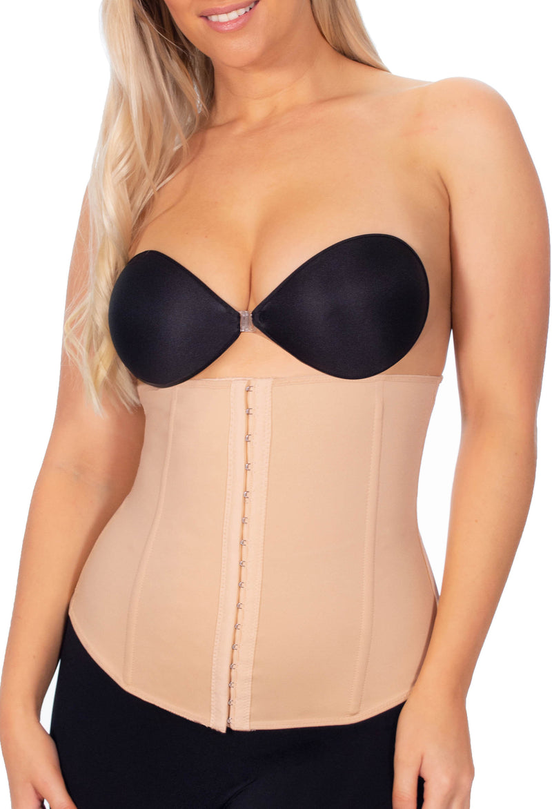 Flexi-Stretch Corset With 4 Steel Bones - Nude