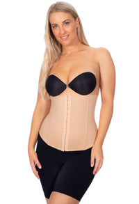 Flexi-Stretch Corset With 4 Steel Bones - Nude