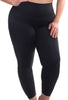 curvy activewear full length leggings in black holds everything in provides medium compression