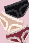 No Panty Line Cotton Low Rise Hipster Brief - 3 Pack