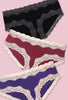 No Panty Line Cotton Low Rise Hipster Brief - 3 Pack