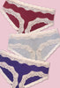No Panty Line Cotton Low Rise Hipster Brief - 3 Pack