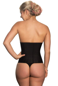 Steel Boned Black Corset
