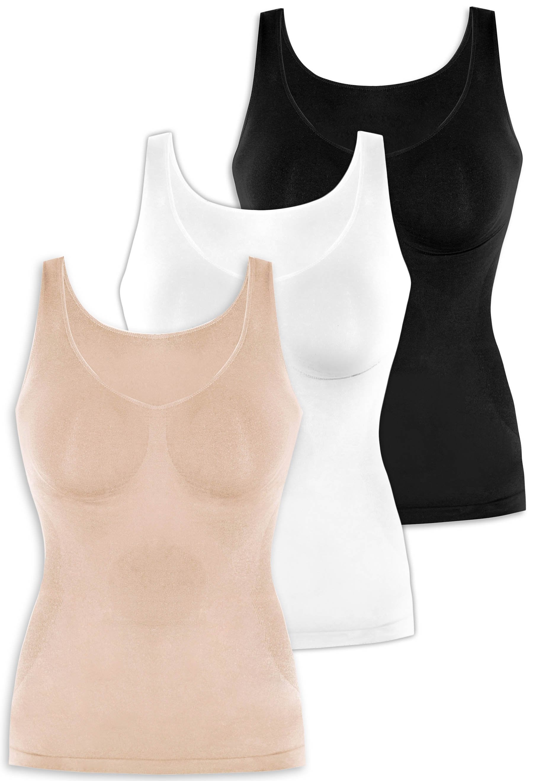 Women's Compression Tank Top 3 Pack Sleeveless Base Layer Top
