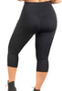 High Waisted 3/4 Capri Gym Leggings (Lint & Pet Hair Resistant)