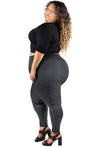 Plus Size High Waisted Leopard Print Leggings